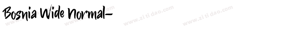Bosnia Wide Normal字体转换